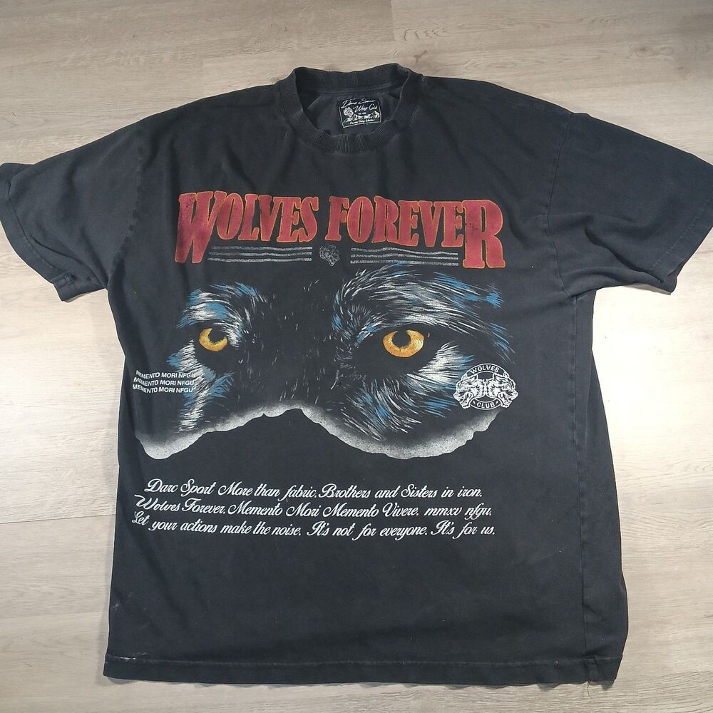 Vintage Wolves Forever T Shirt Mens XL Limited 738/1000 Wolf Graphic Tee Darc